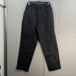 Denim & Co. Original Waist Stretch Regular Side Pocket Pant Black Medium